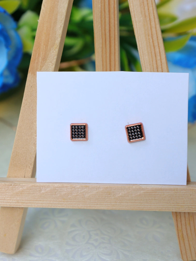 Square Stud Earrings