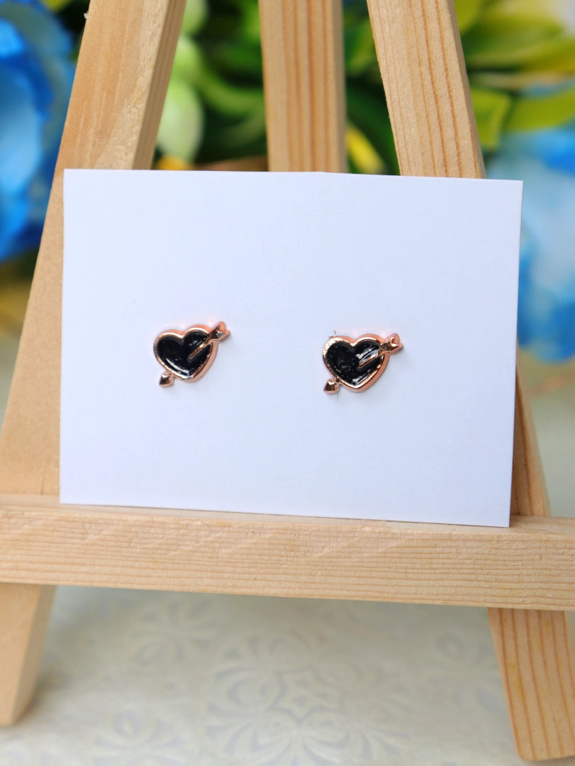 Heart Stud Earrings