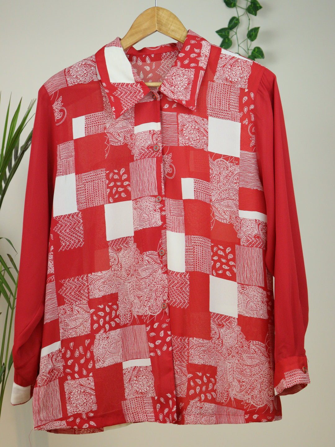 Red Printed Shirt - 42"