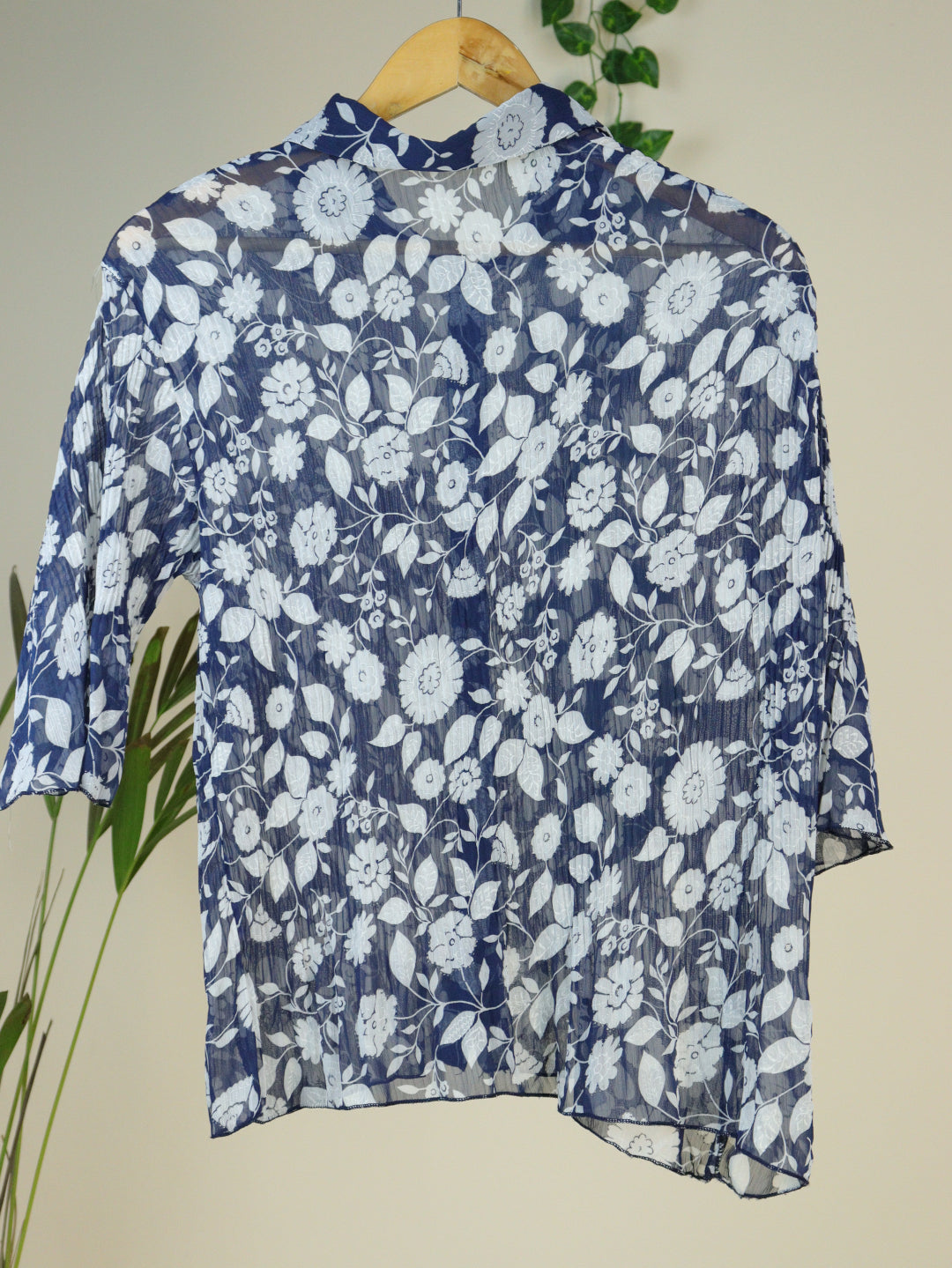 Blue Printed Shirt - 40"