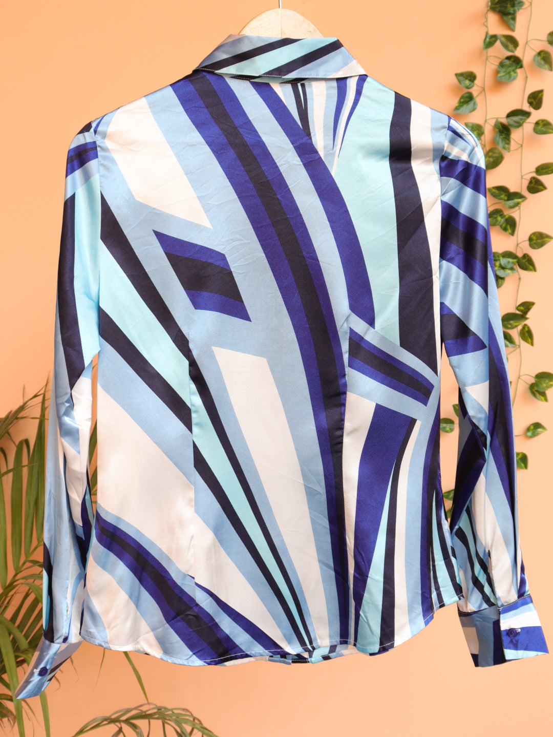 Blue Printed Shirt - 36"