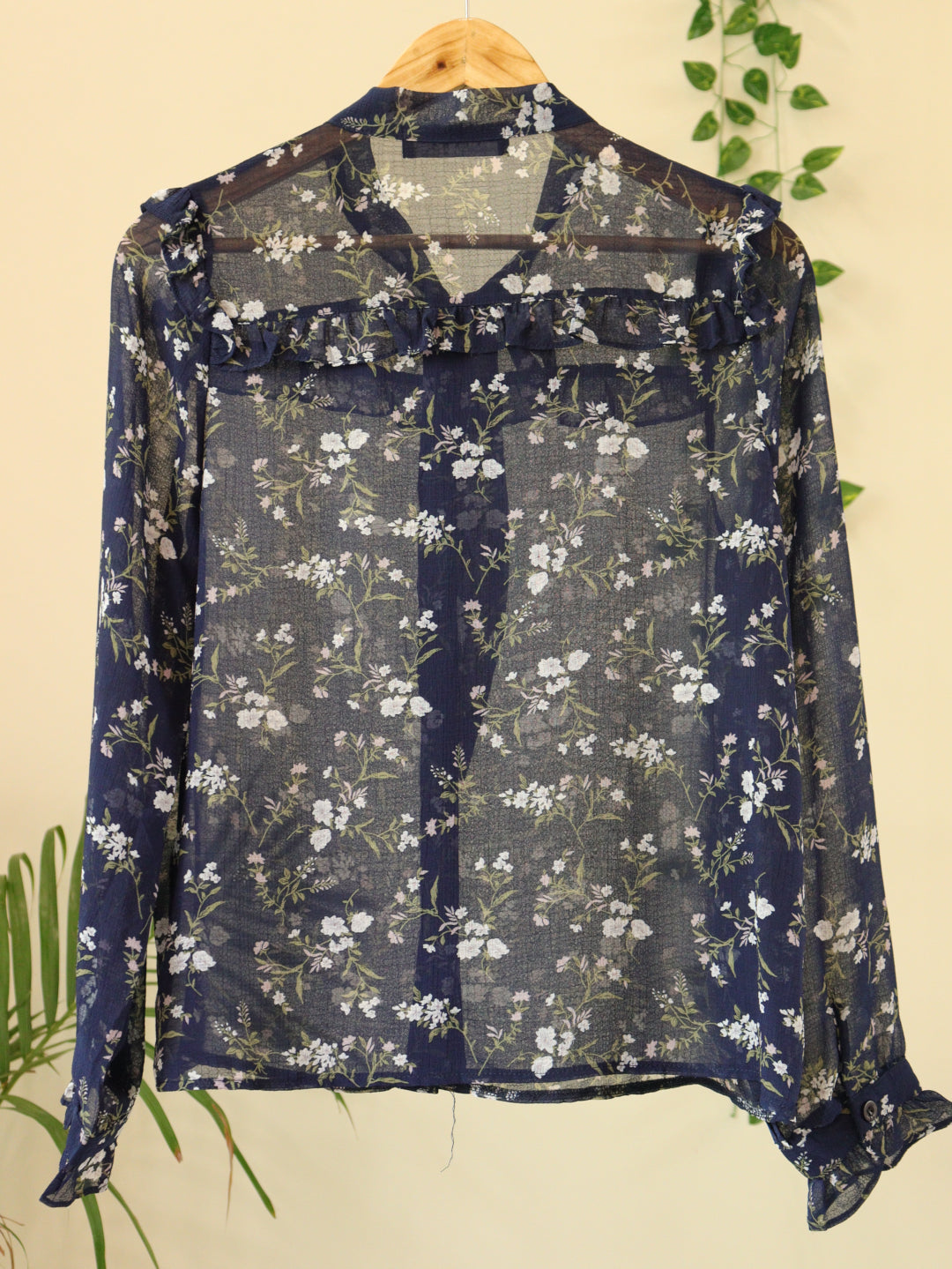 Blue Printed Shirt - 38"