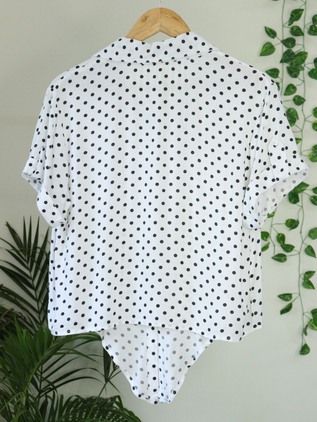 White Polka Dots Shirt - 40"