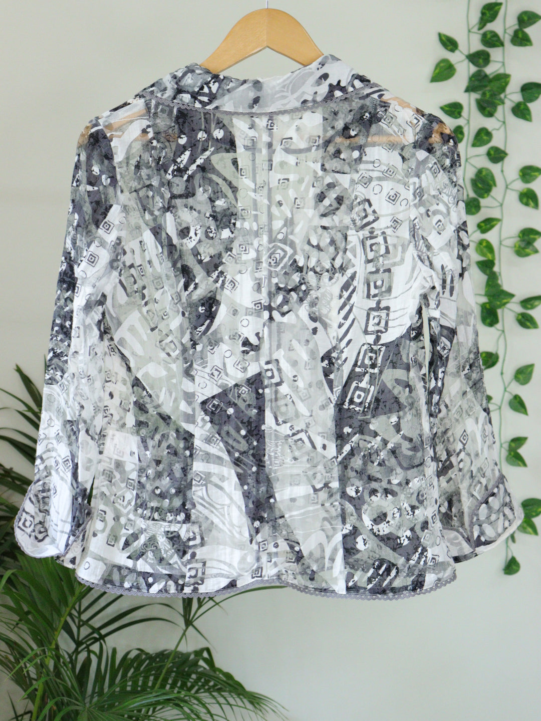 White Printed Shirt - 36"