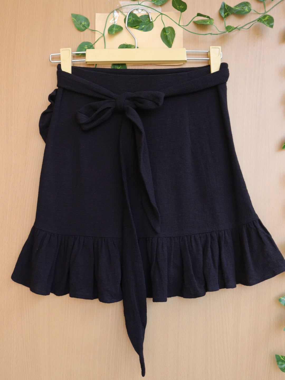 Black Wrap Around Skirt - 26"