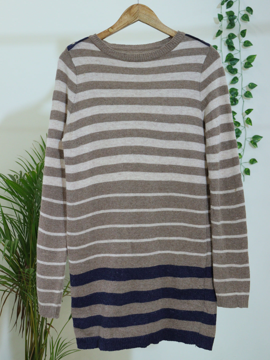 Brown Striped Sweater - 38"