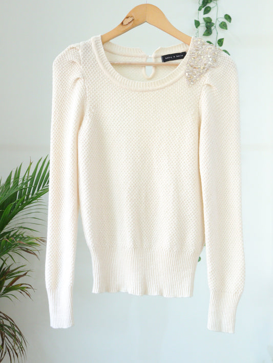 White Winter Top - 34"