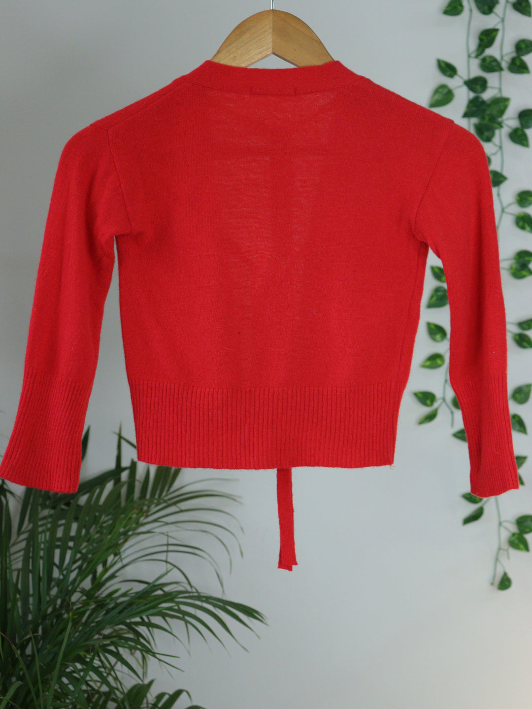 Red Woolen Shrug - 32"