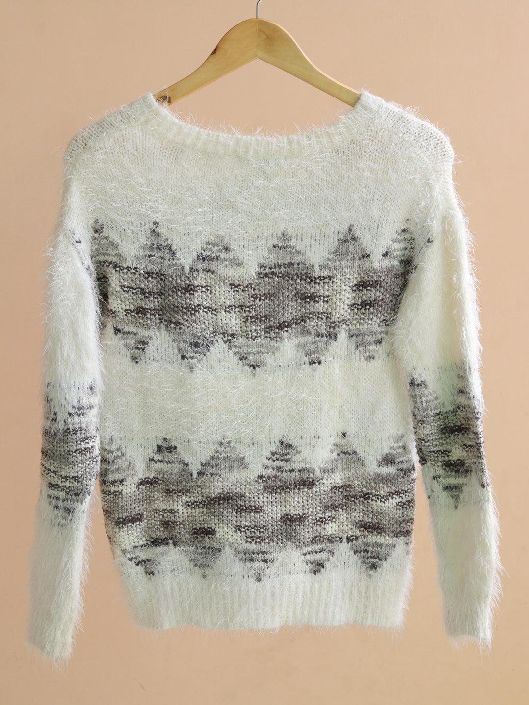 Fur Printed Sweater - 38"