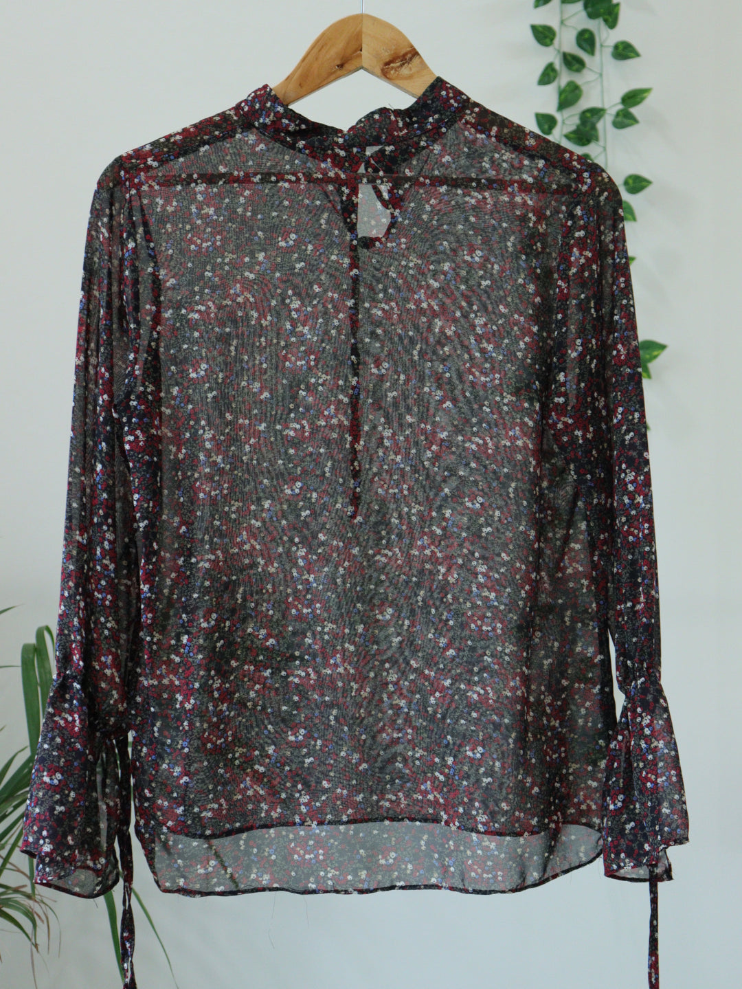 Black Printed Top - 38"