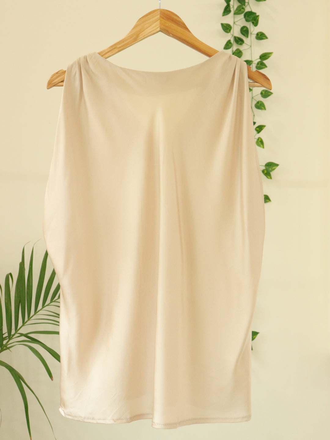 Beige Satin Top - 38"