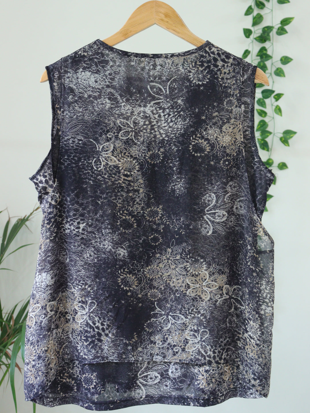 Blue Printed Top - 44"
