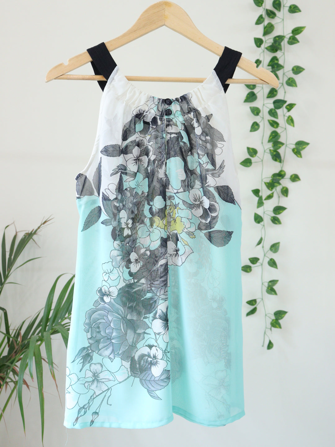 White Printed Top - 36"