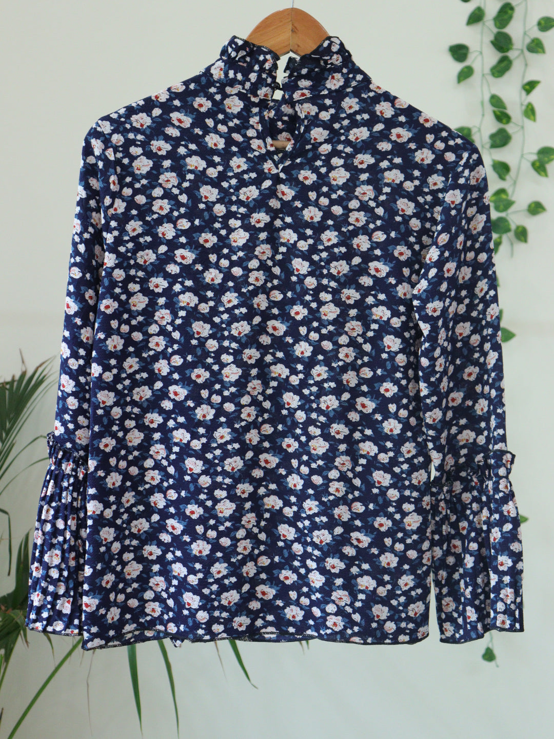 Blue Printed Top - 36"