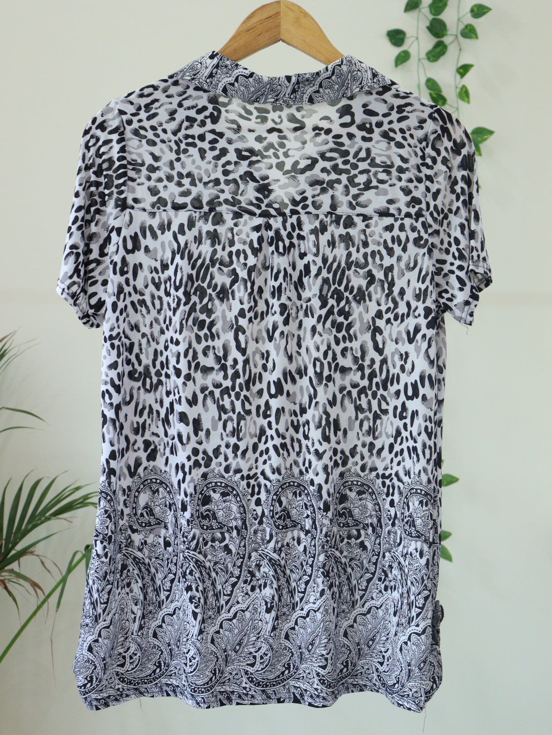 White Printed Top - 38"