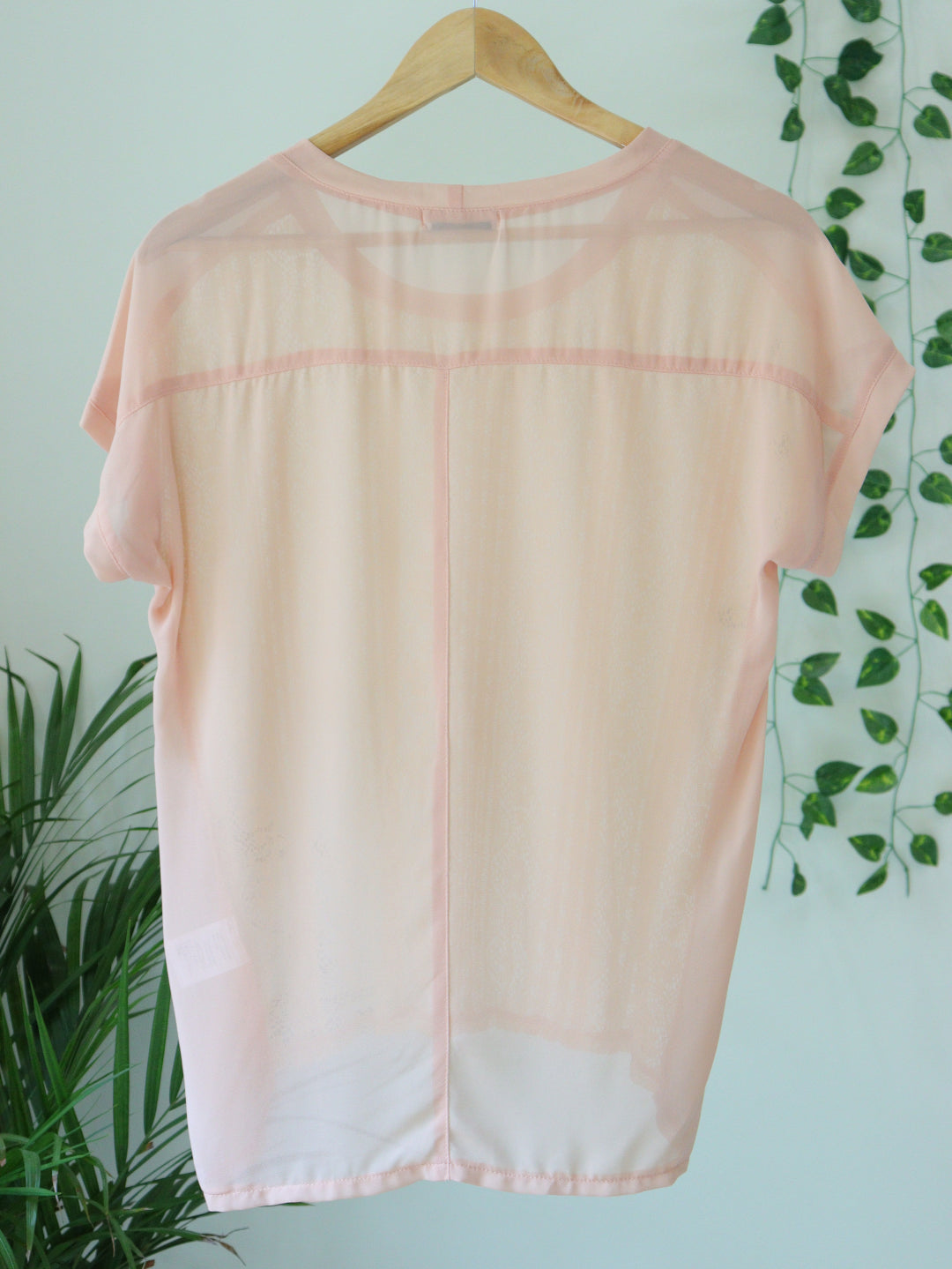 Peach Dotted Top - 38"