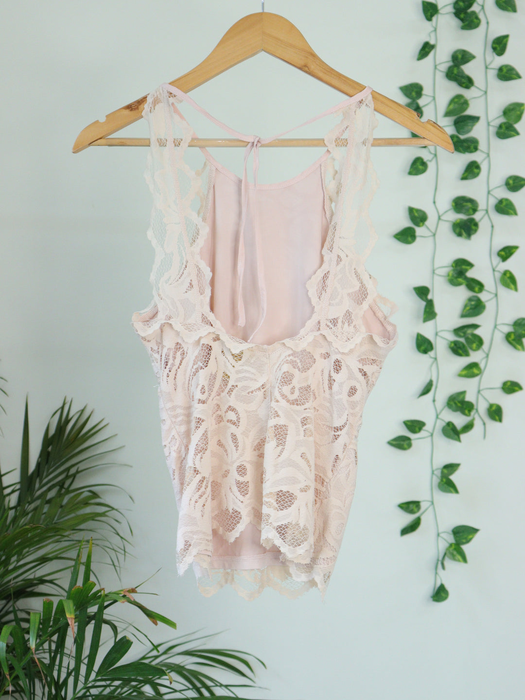 Peach Lace Top - 34"