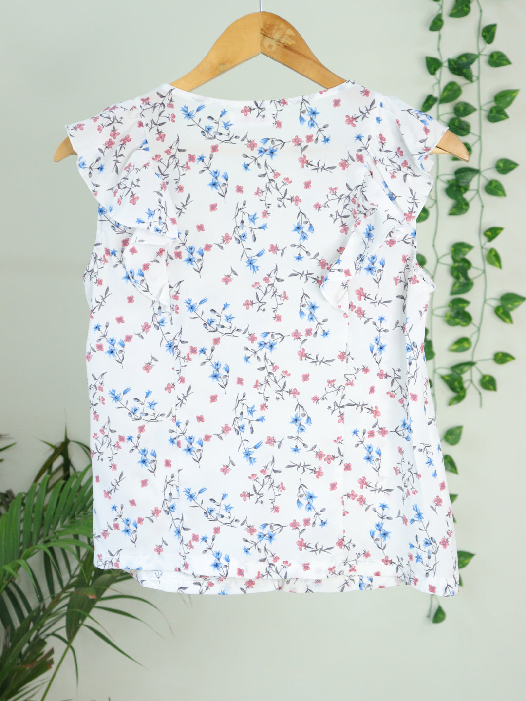 White Printed Top - 36"