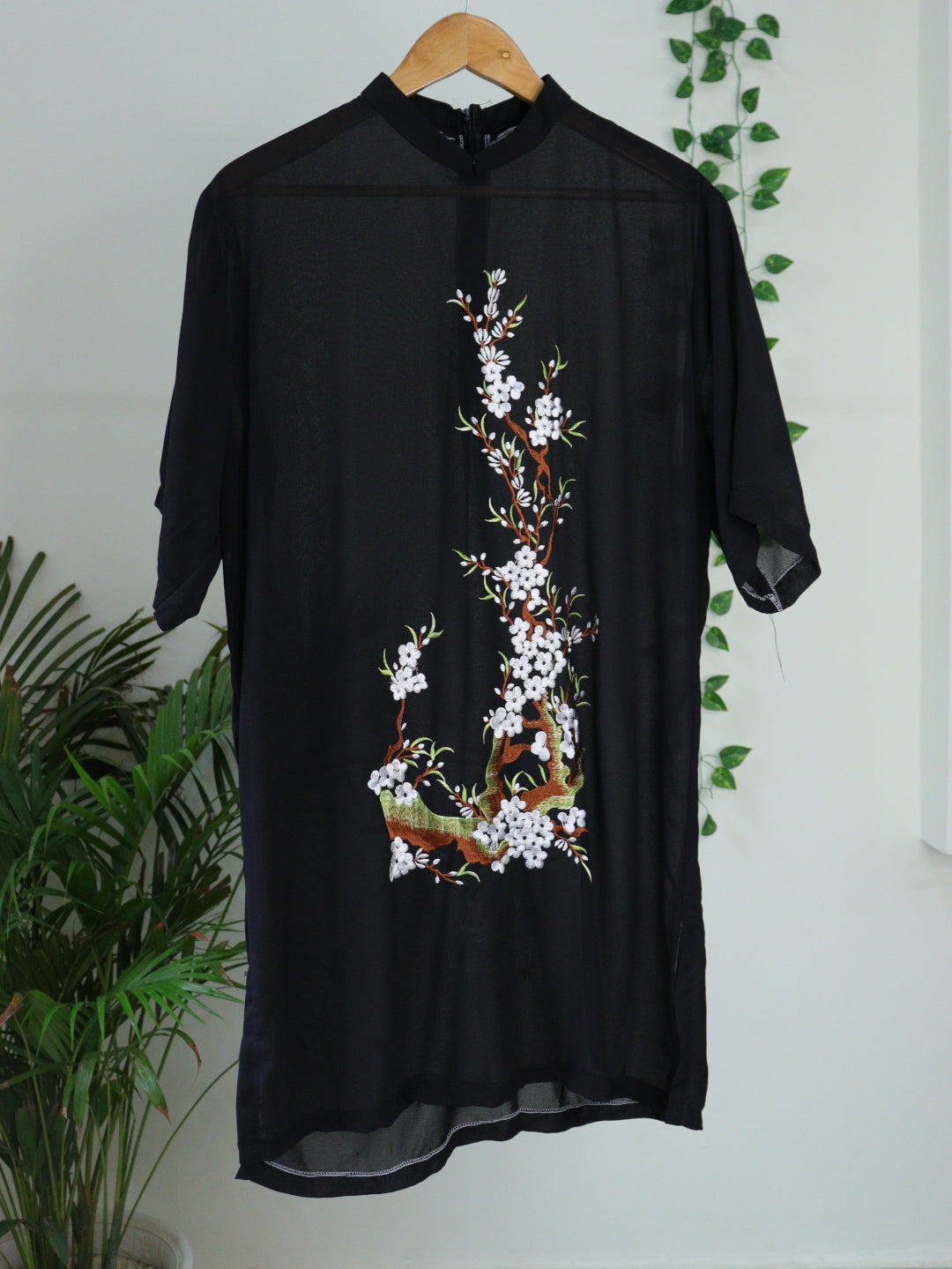 Black Long Top - 42"