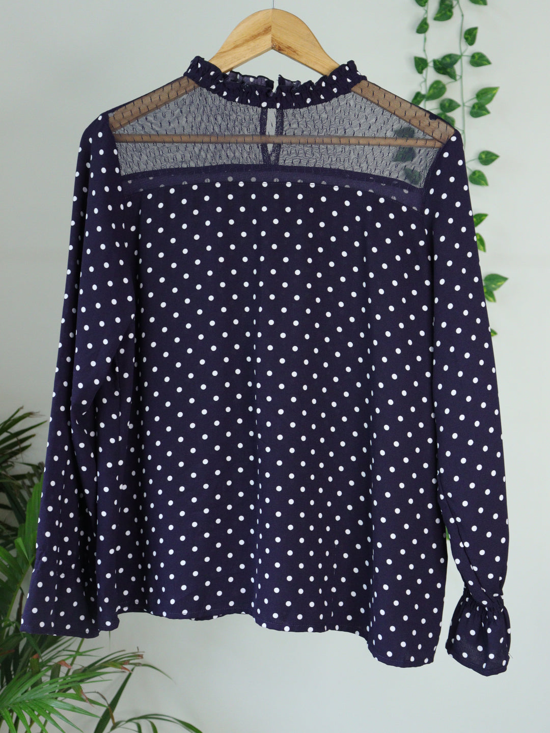 Blue Polka Dots Top - 42"