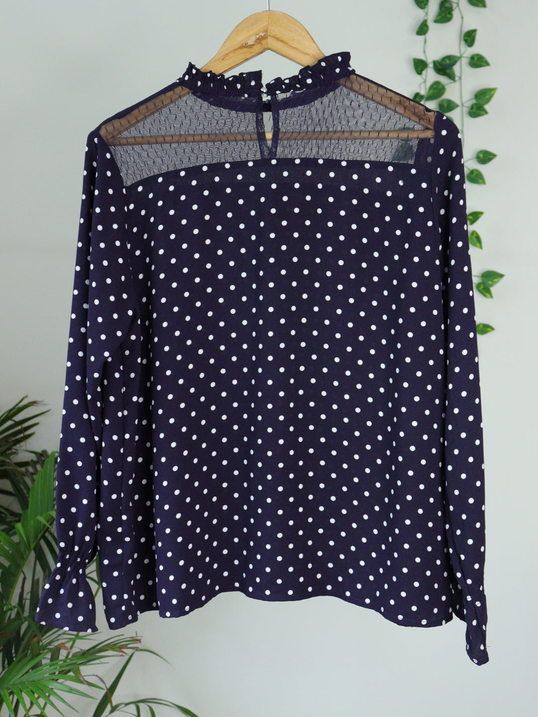 Blue Polka Dots Top - 42"