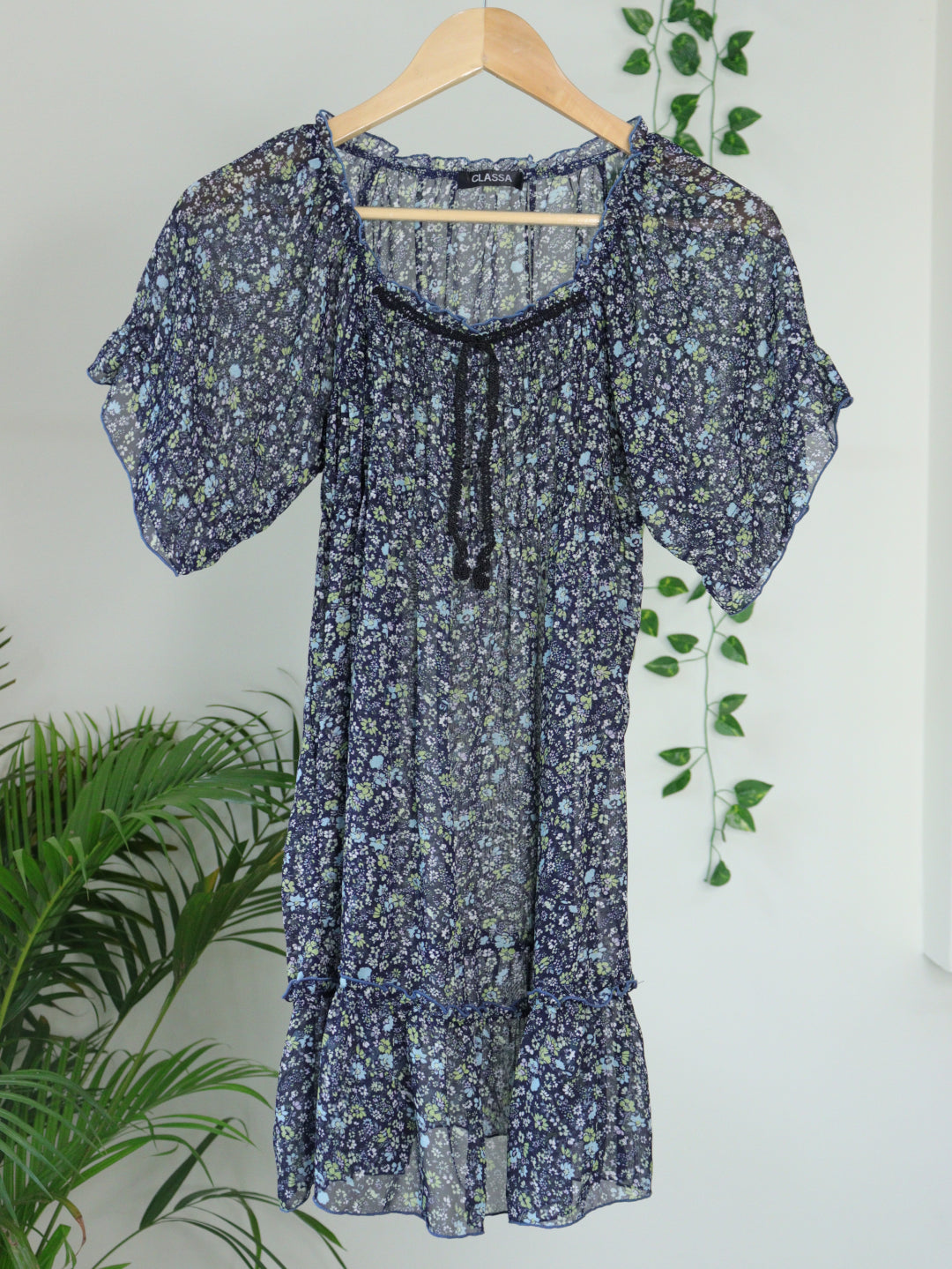 Blue Printed Top - 36"