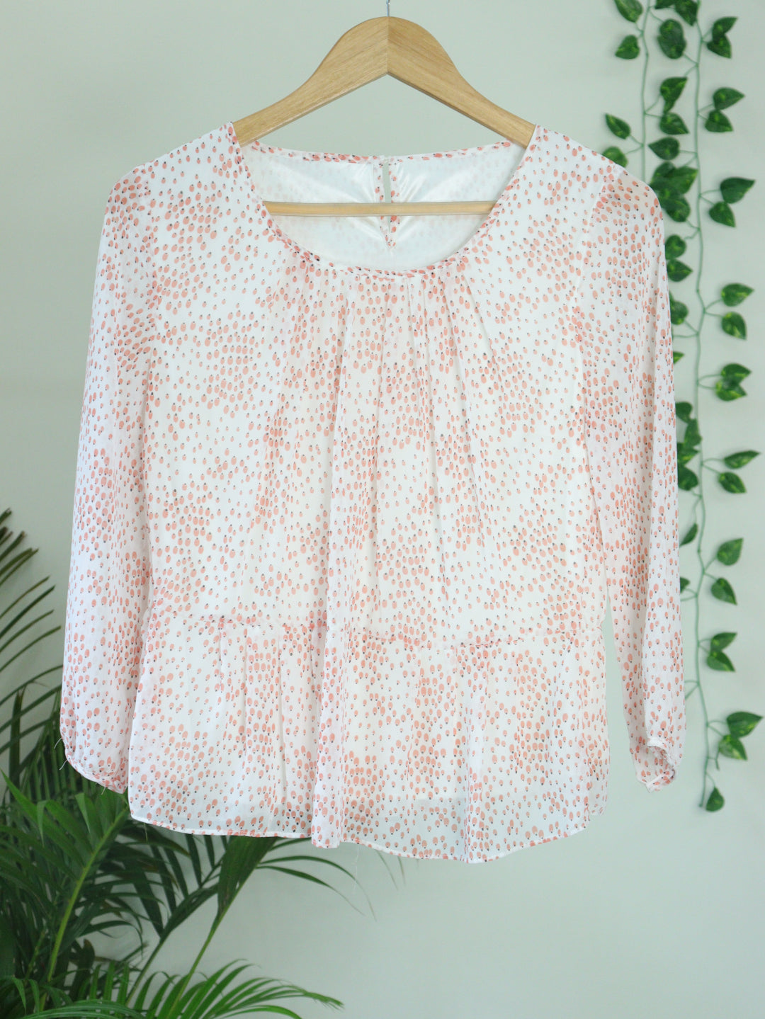 White Printed Top - 36"