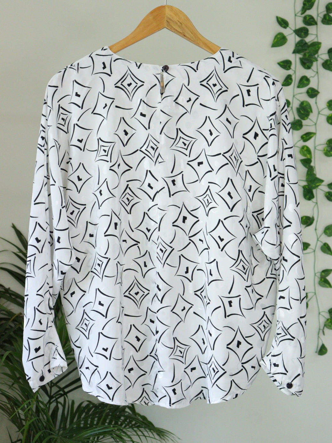 White Printed Top - 42"