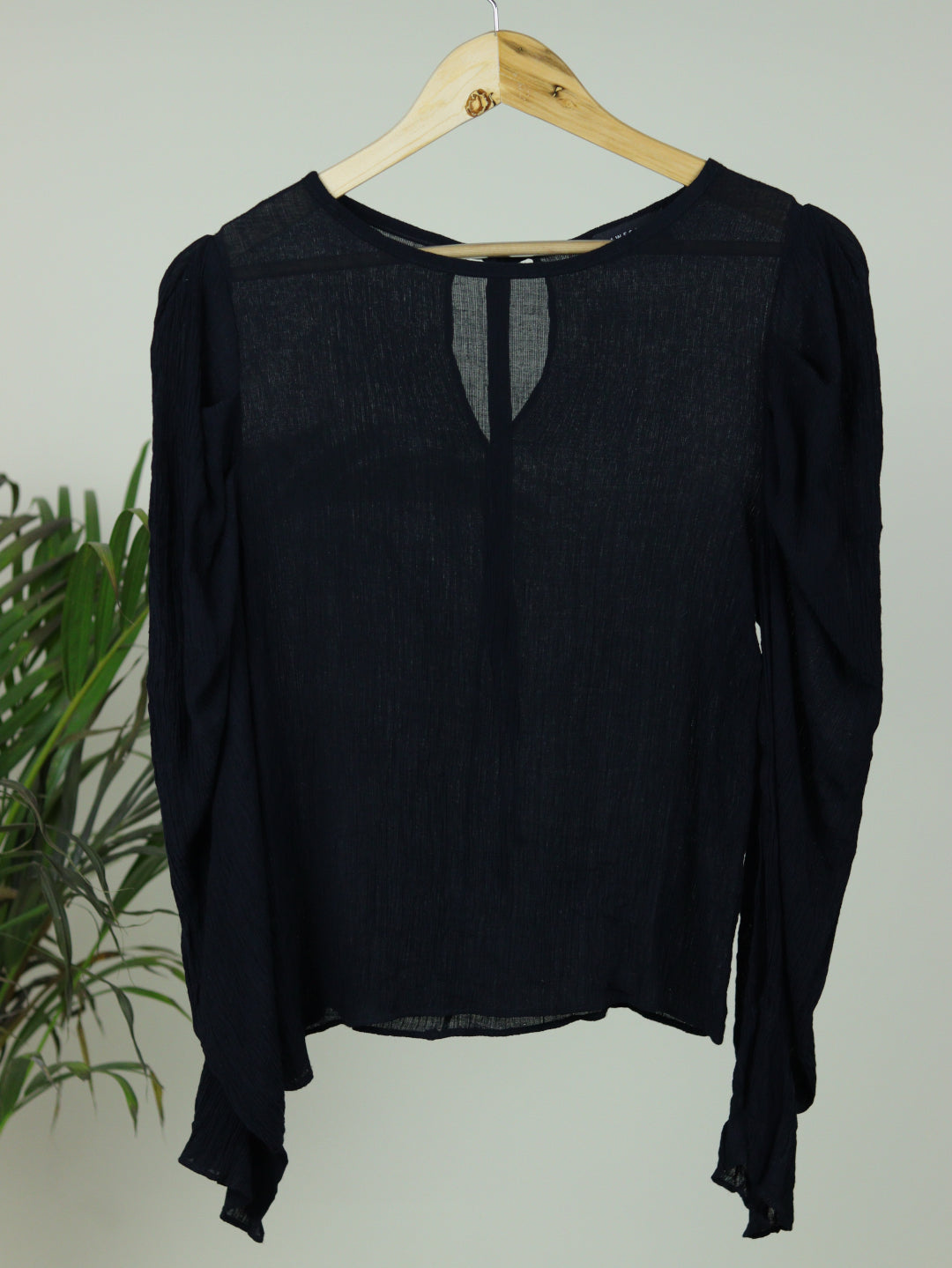 Black Slim Fit Top - 31"