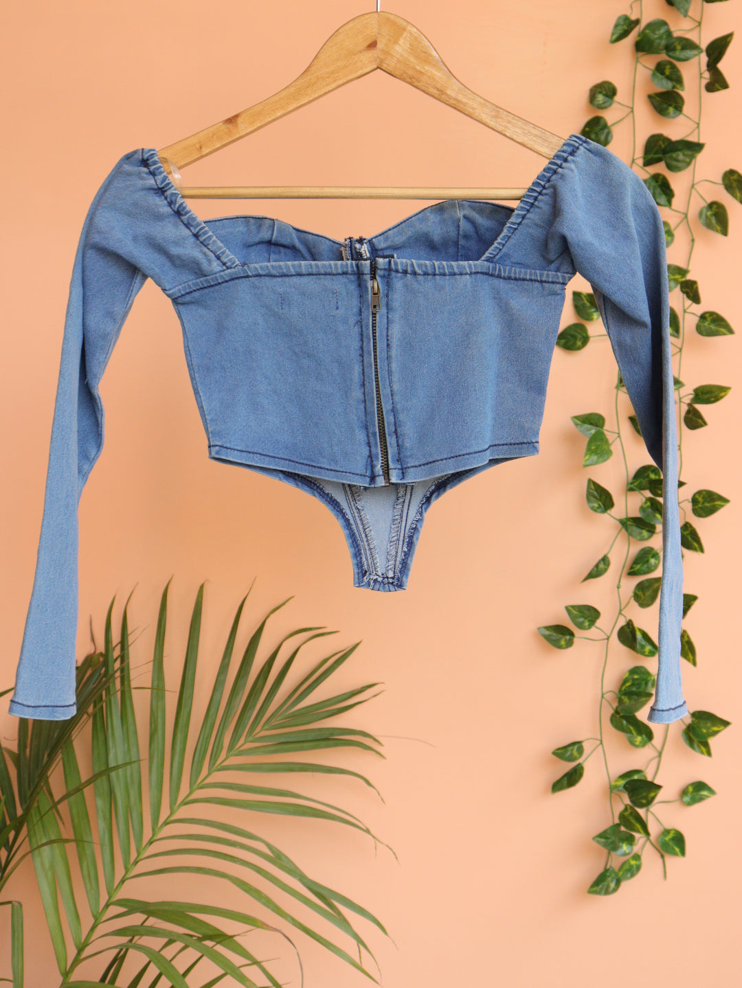 Denim Bustier Top - 27"