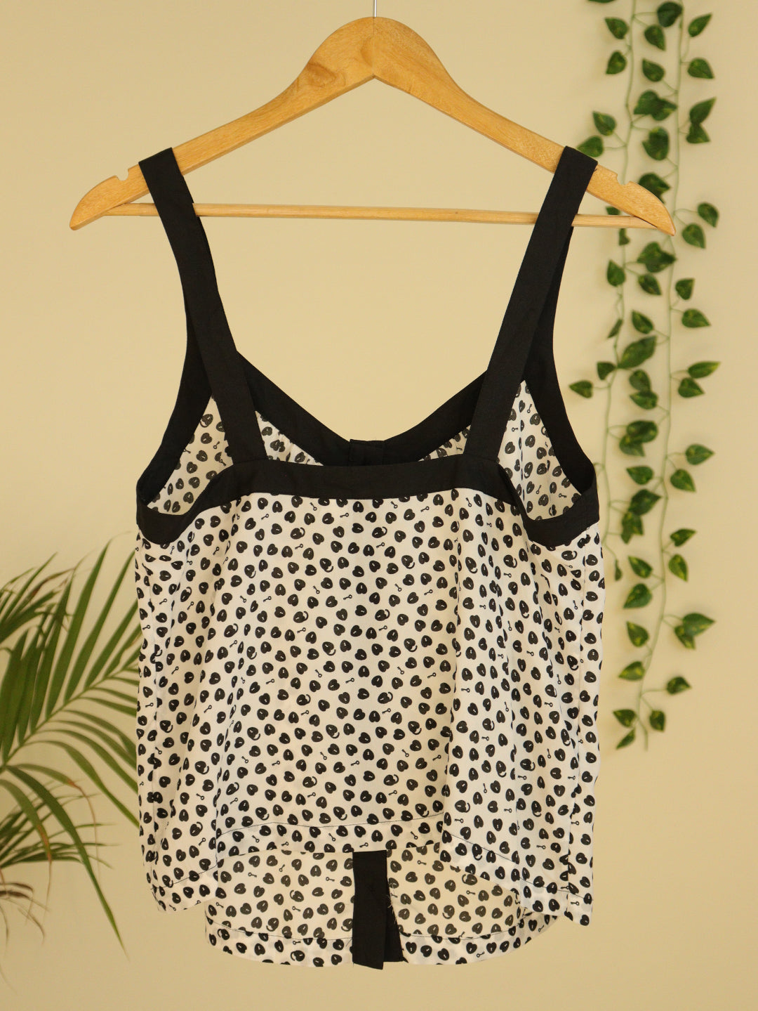 White Printed Top - 34"