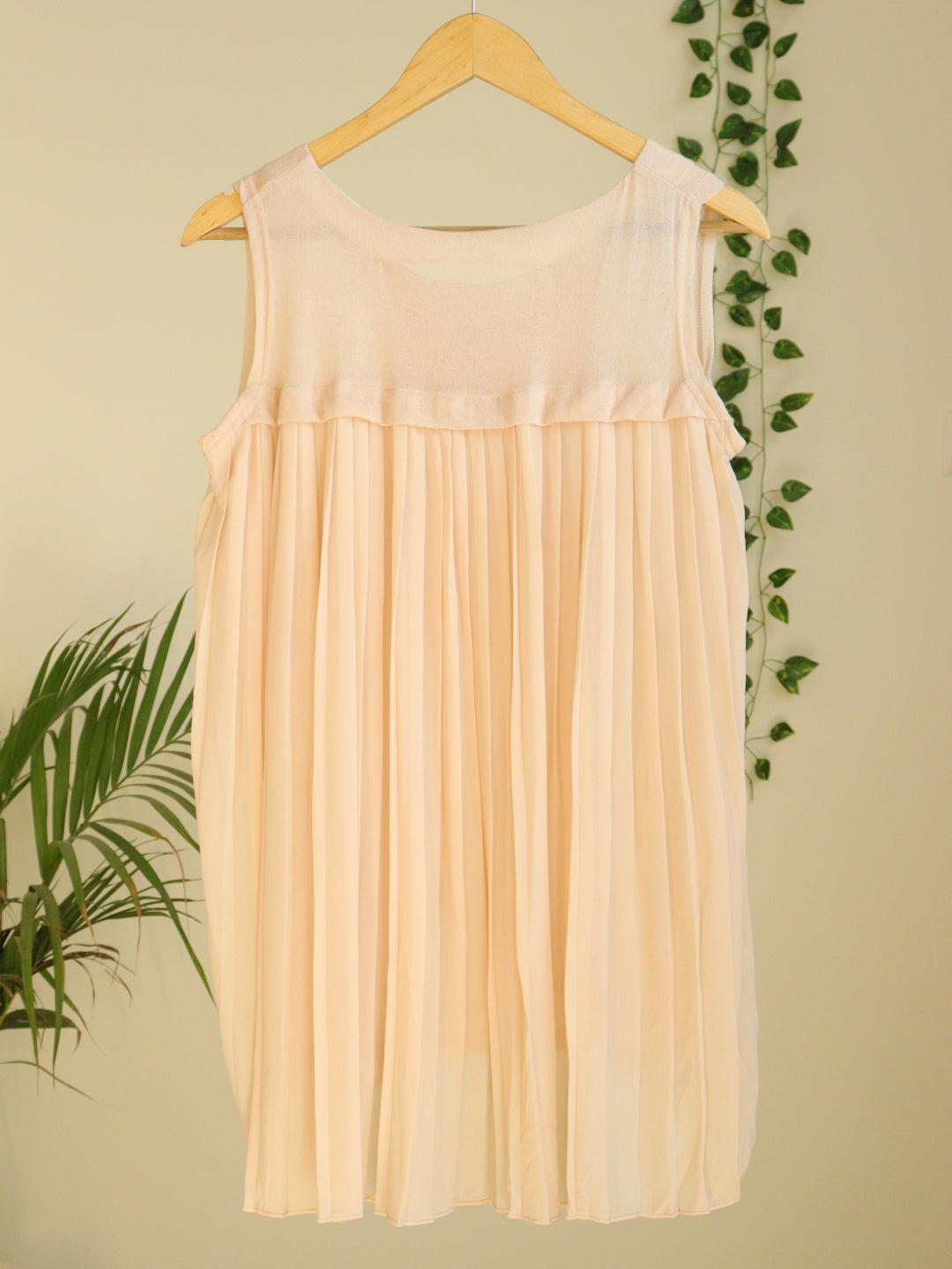 Peach Pleated Top - 38"