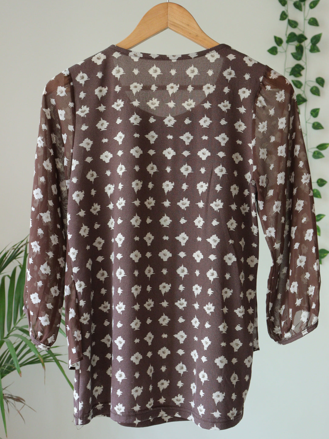 Brown Printed Top - 34"