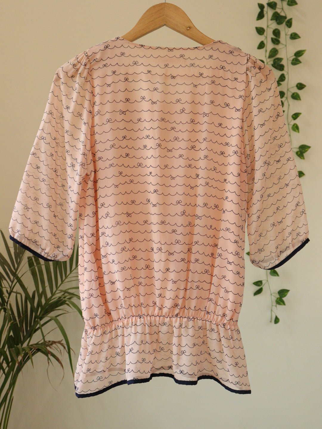 Peach Printed Top - 37"