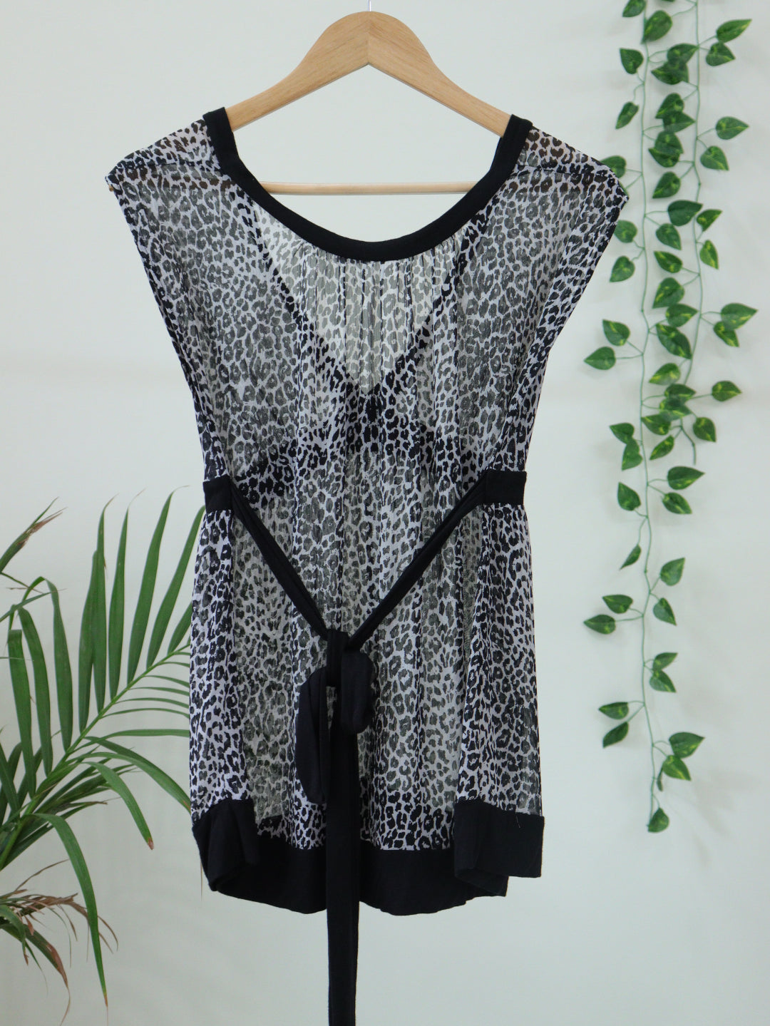 Black Printed Top - 36"