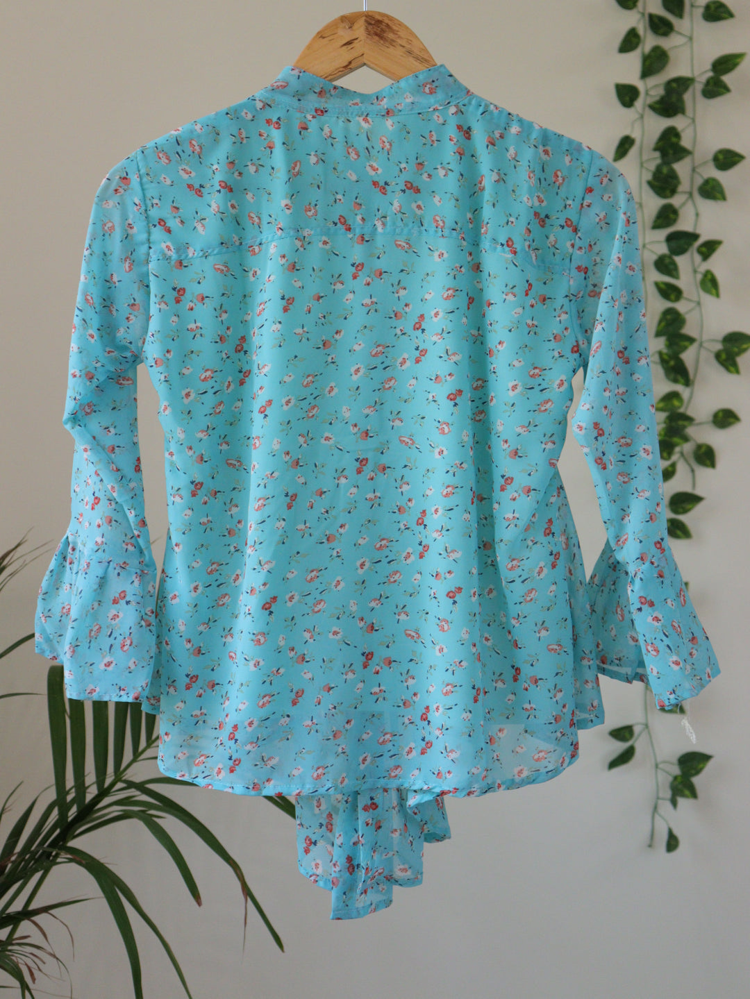 SkyBlue Printed Top - 30 to 36"