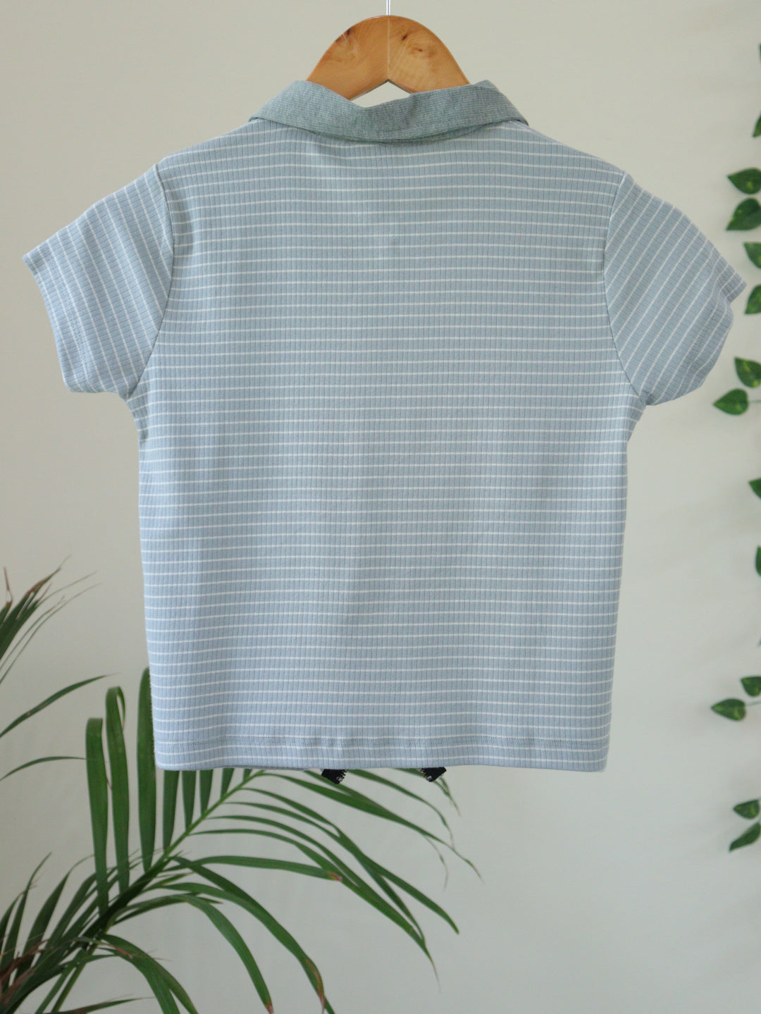 Mint Green Chain Ribbed Top - 28 to 34"