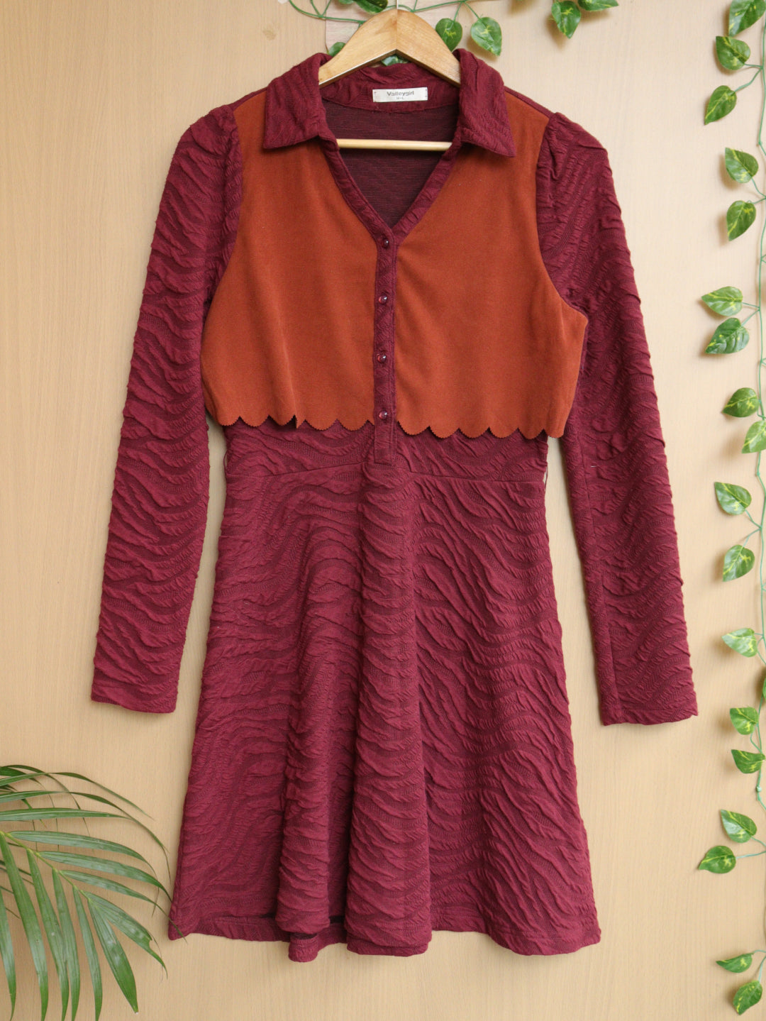 Maroon Winter Dress - 38"