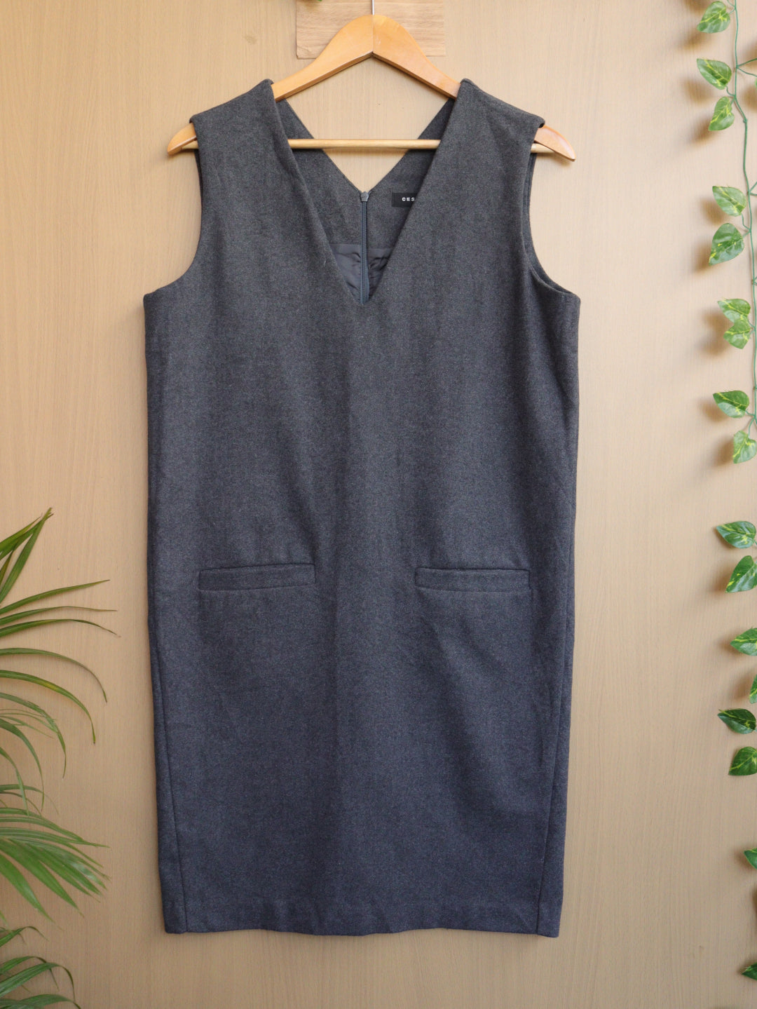Grey Winter Dress - 38"