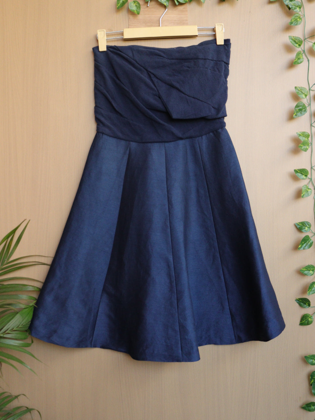 Blue Off-Shoulder Winter Dress - 32"