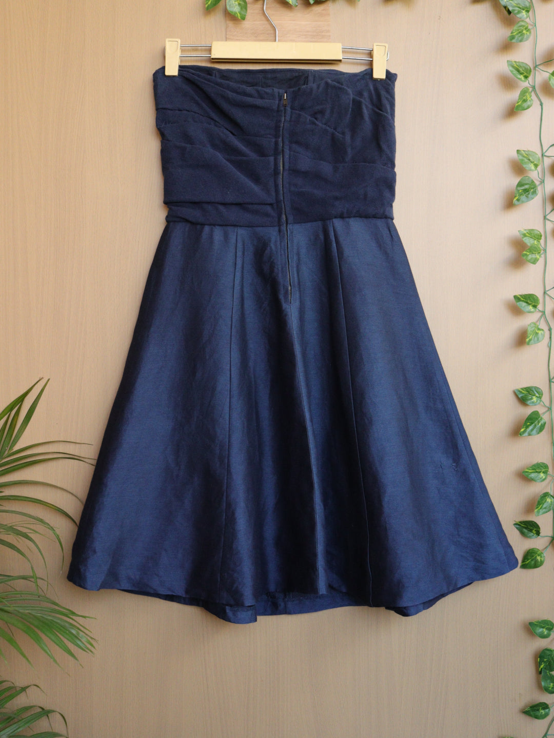 Blue Off-Shoulder Winter Dress - 32"