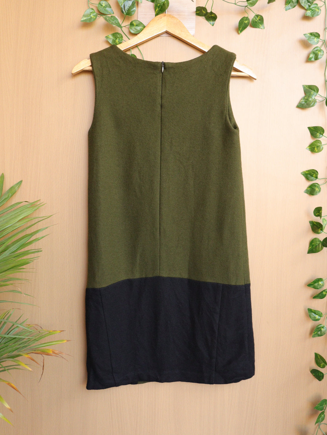 Olive Green Winter Dress - 32"