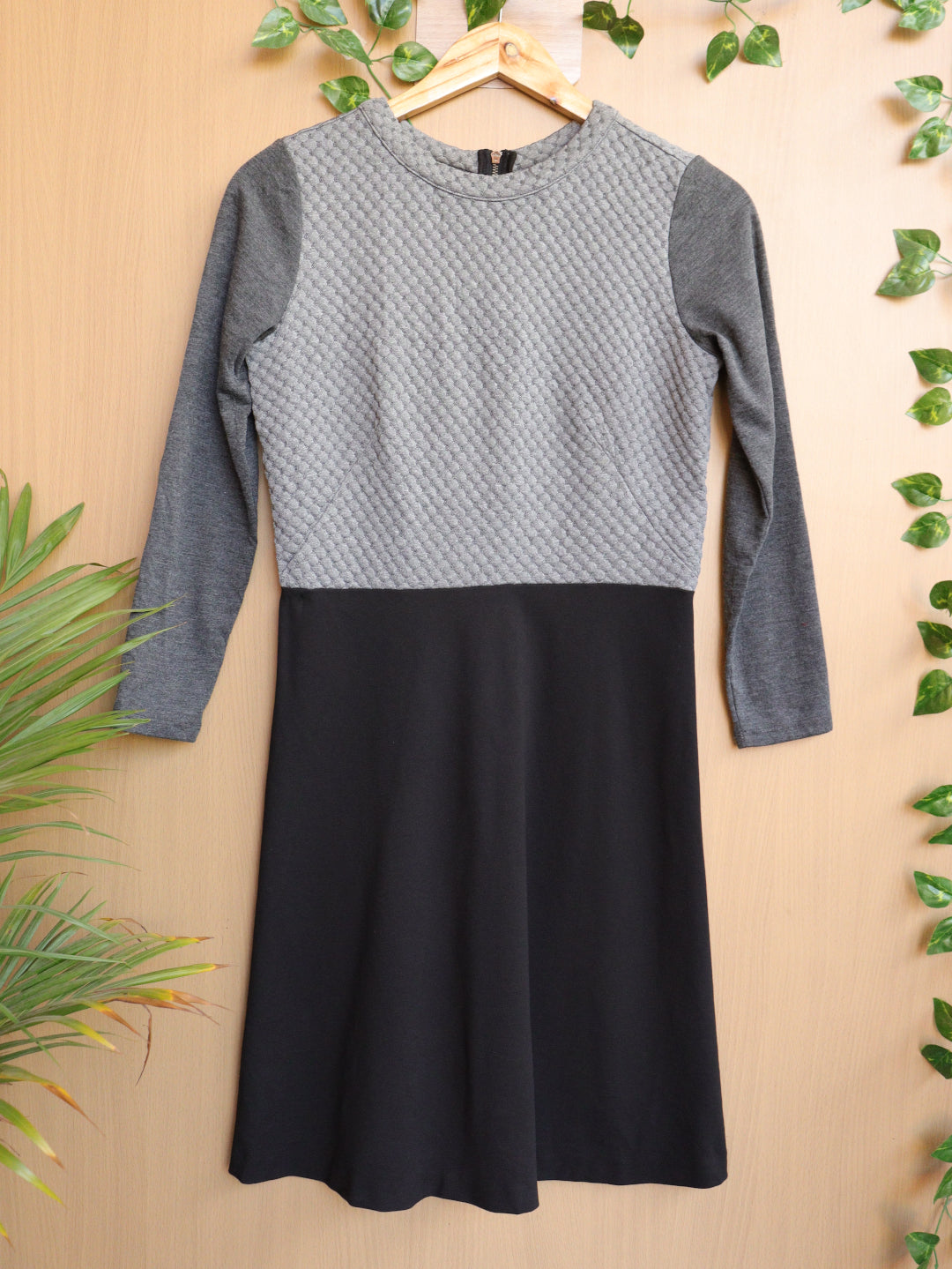 Grey Winter Dress - 35"