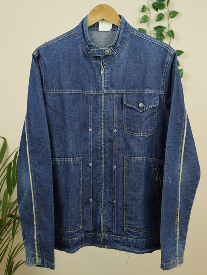 Zipper Denim Jacket - 40"