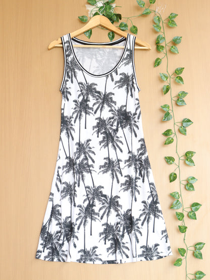 White Printed Dress - 32"