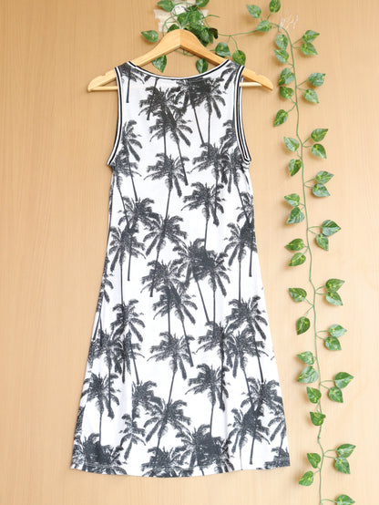 White Printed Dress - 32"