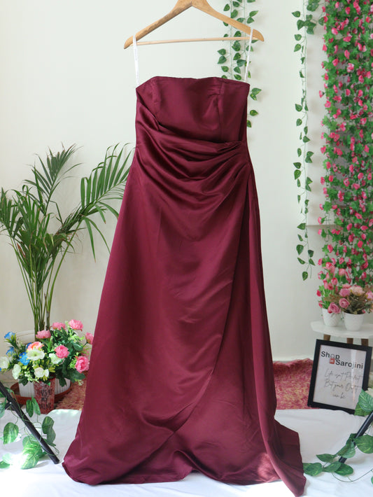 Wine Red Gown - 34"