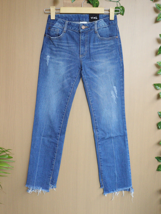 Ripped Bottom Jeans - 24"