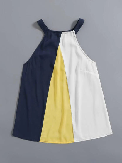 Colorblock Halter Top - 30"