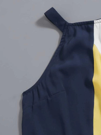 Colorblock Halter Top - 30"